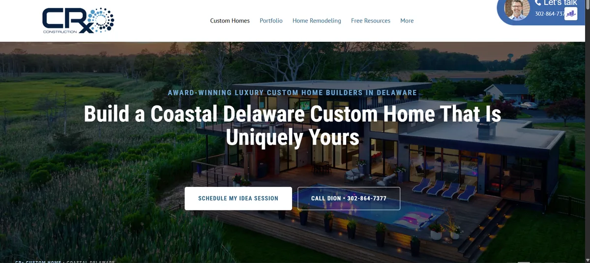 CRx Construction — sitio web y marketing por CimaMKT