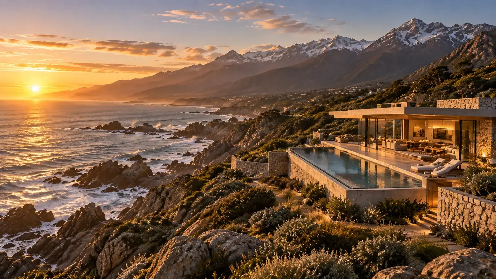 Loteo y terreno con vista a la cordillera y el mar — proyecto inmobiliario en Chile