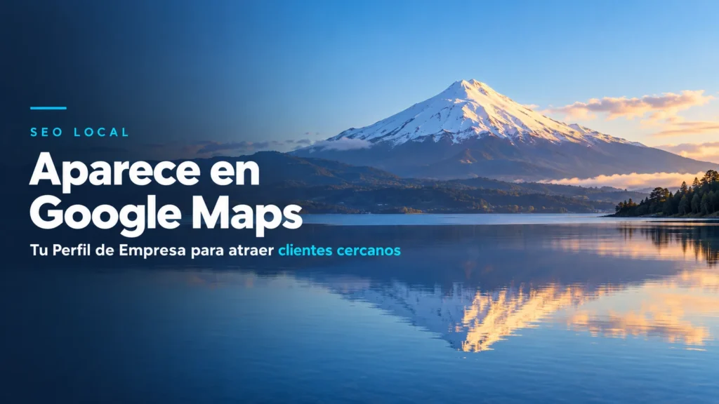 Volcán Osorno sobre el lago Llanquihue: cómo aparecer en Google Maps con tu Perfil de Empresa