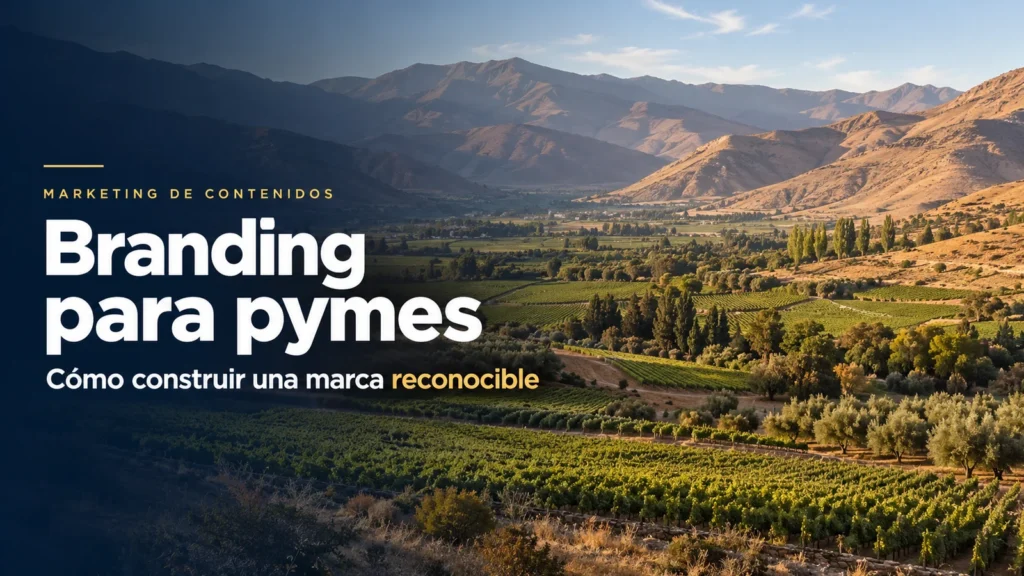 Branding para pymes en Chile sobre paisaje chileno