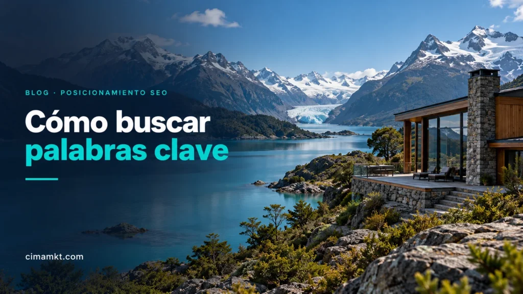 Cómo buscar palabras clave para tu negocio paso a paso sobre casa de lujo en paisaje chileno