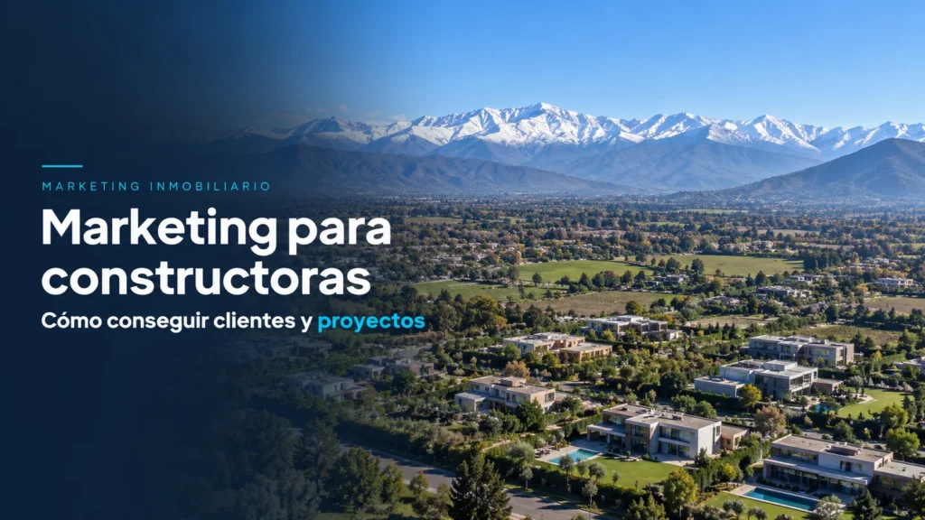Cómo conseguir clientes para constructoras: estrategia digital B2B sobre paisaje de Chile