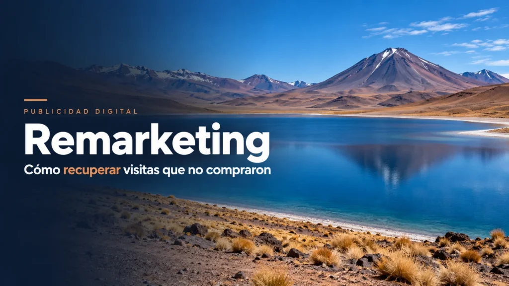 Paisaje chileno con el título Qué es el remarketing y cómo recuperar visitas que no compraron