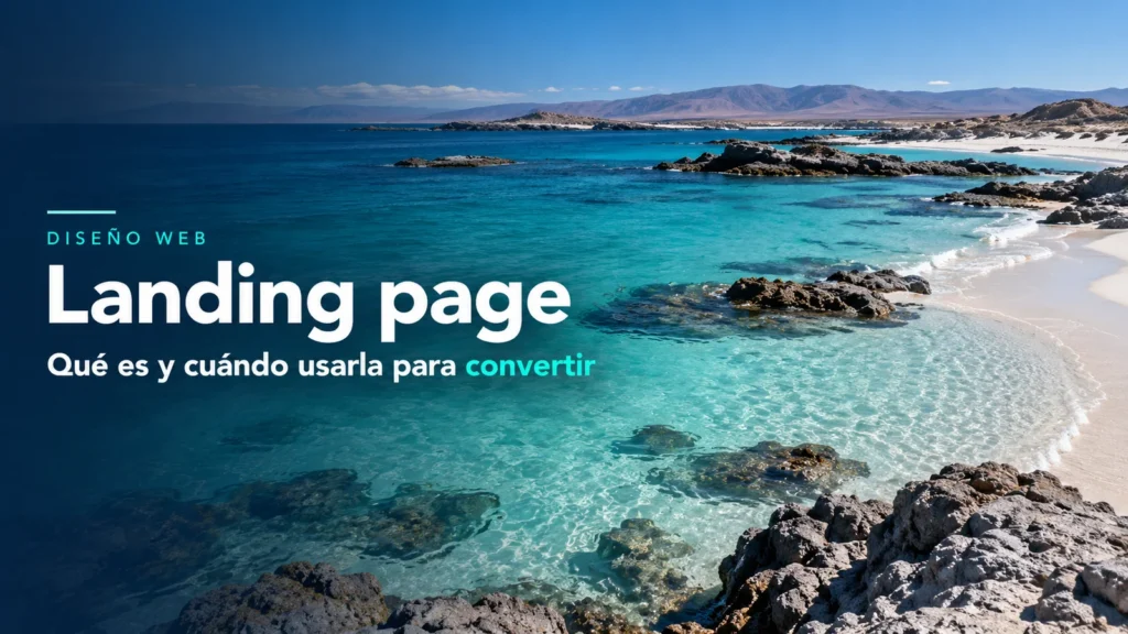 Bahía Inglesa en Atacama: qué es una landing page y cuándo usarla