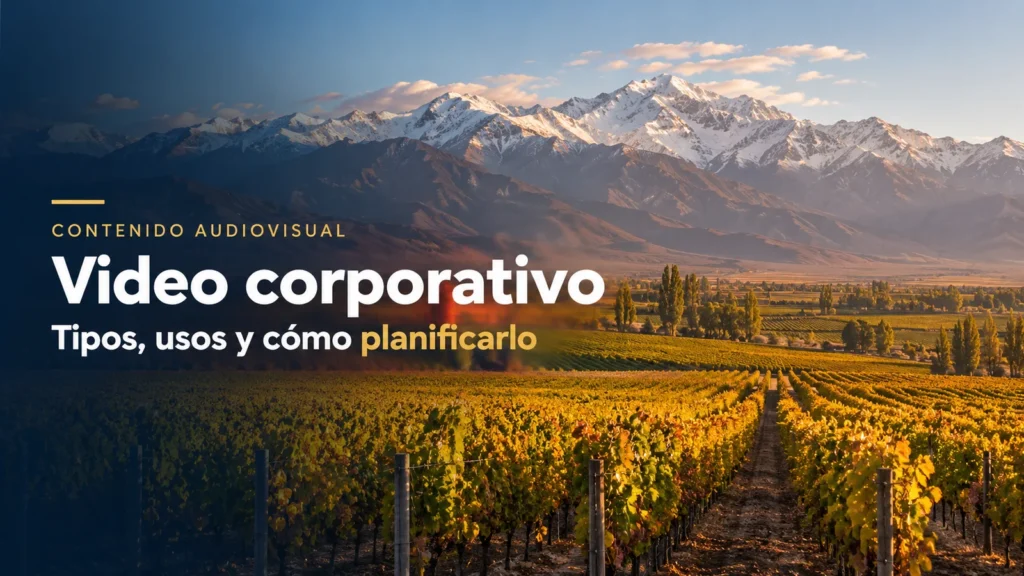 Tipos de video corporativo para empresas sobre paisaje chileno